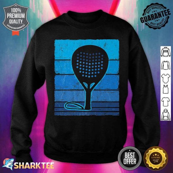 Vintage Paddle Racket Sport P†del Player Padel Tennis Premium sweatshirt
