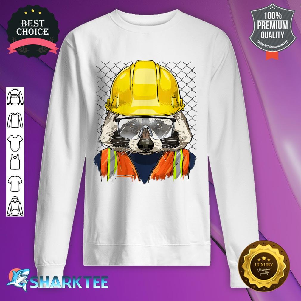Raccoon Construction Worker Wildlife Raccoon American Animal sweatshirt