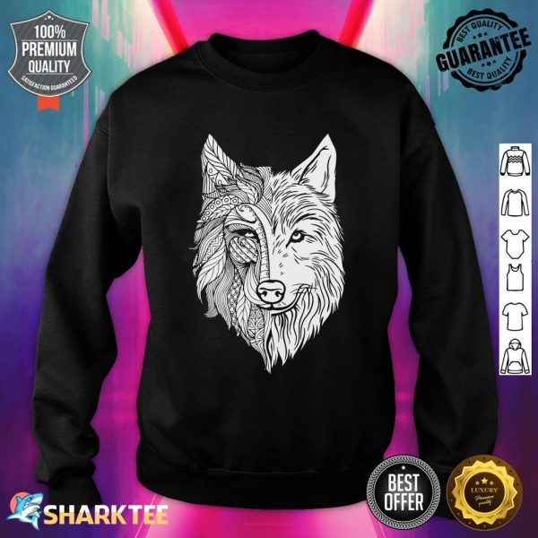Tribal Wolf Wolf Wildlife Animal Wolves Wolf sweatshirt