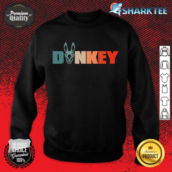 Retro Donkey Animal - Vintage Mule Donkey Donkeys sweatshirt