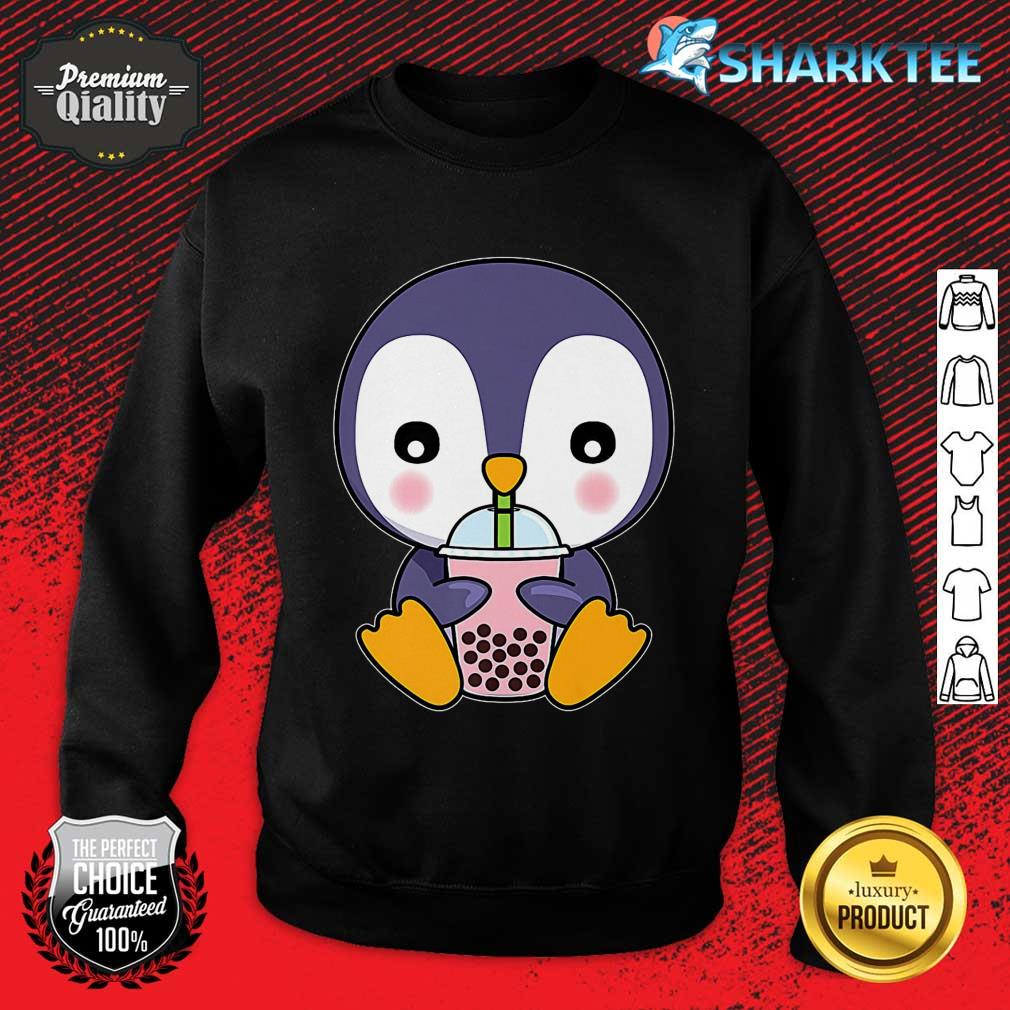 Penguin Boba Bubble Milk Tea Kawaii Cute Animal Lover Premium sweatshirt