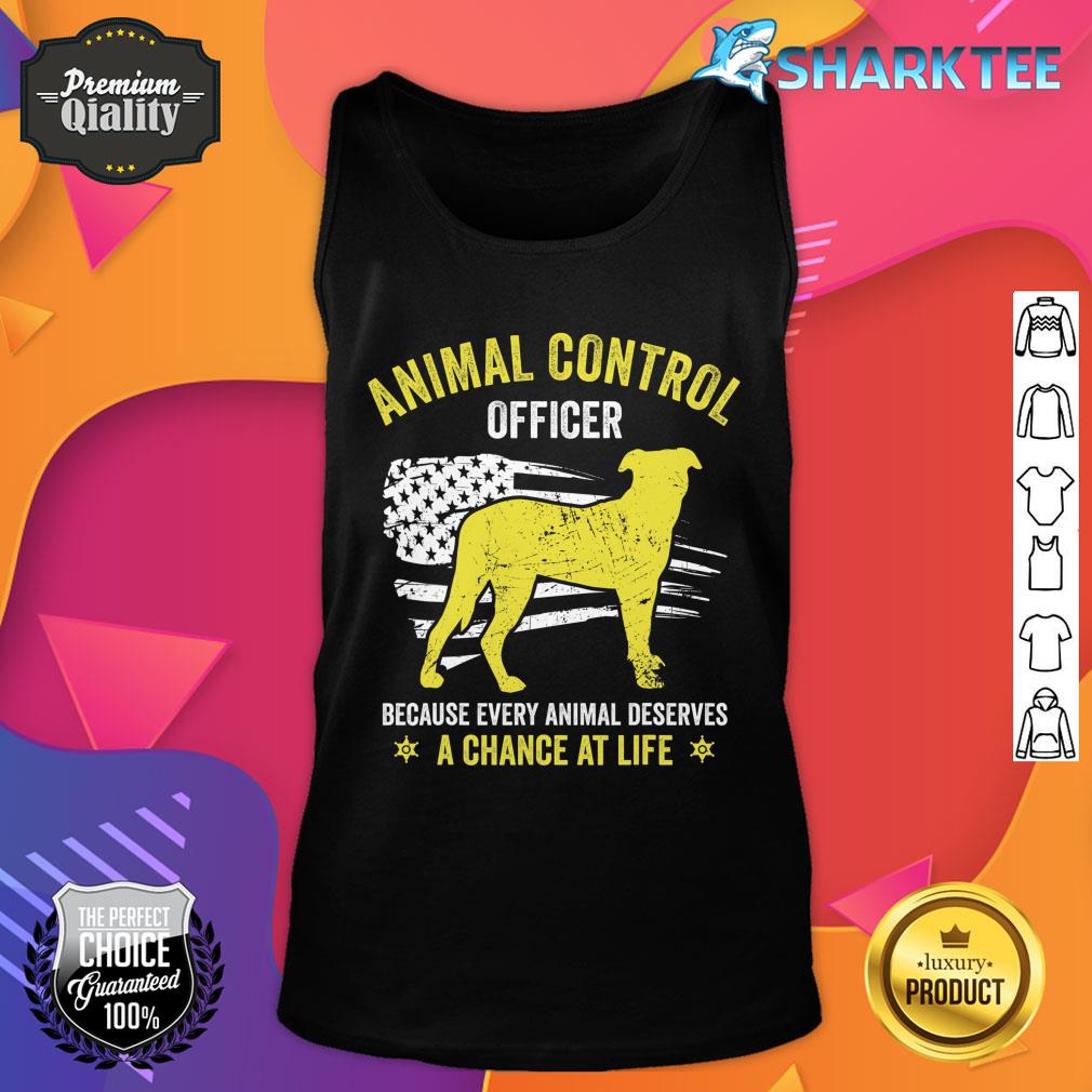 American Flag Public Safety Rescue Animal Control Officer tank top