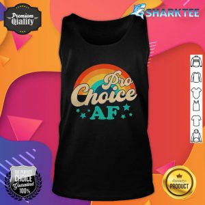 Pro Choice AF Reproductive Rights Rainbow Vintage Tank Top