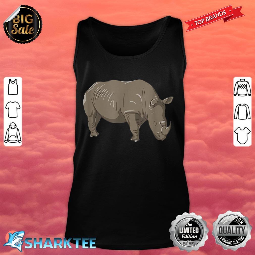Cute Rhino for Kids Wild Animal tank top