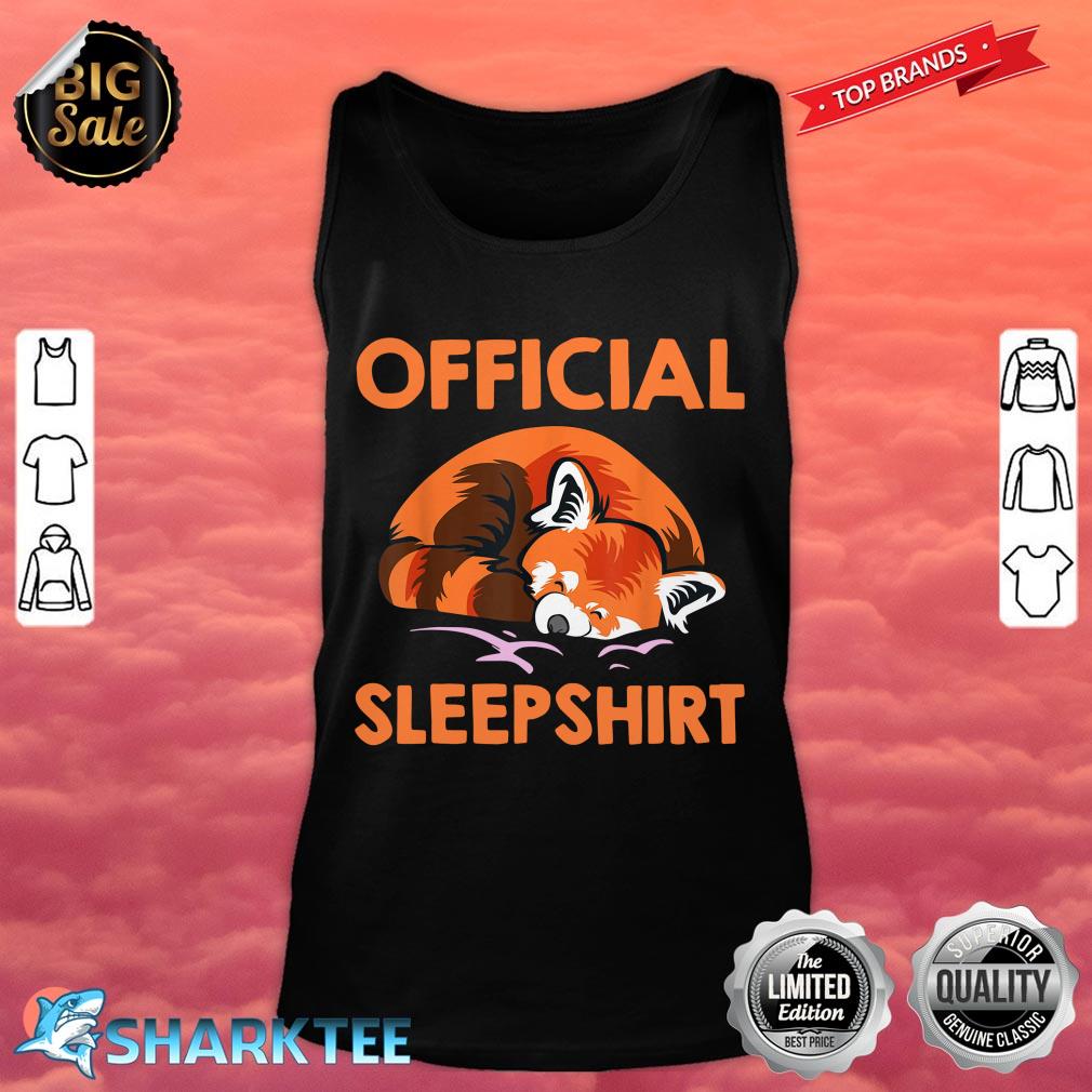Official Sleepshirt Pillow Pose Sleeping Animal Panda Bear tank top