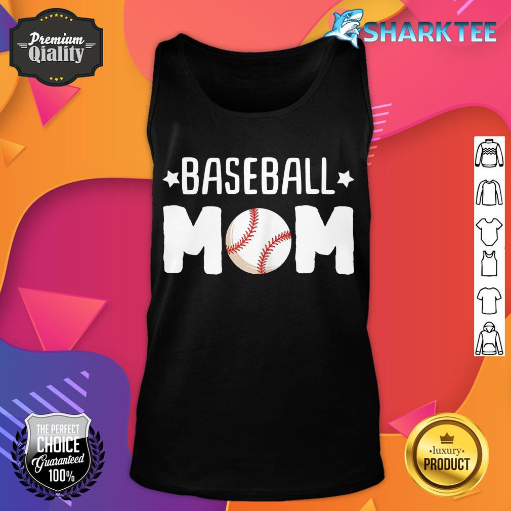 Womens Baseball Mom Baseball Softball Sport Cheering Womens tank top