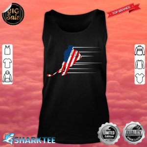 American Flag Ice Hockey Sport Gift 4th Of July tank top