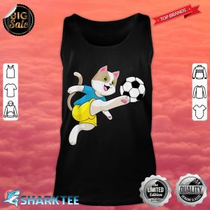Cat Soccer player Soccer Sports tank top