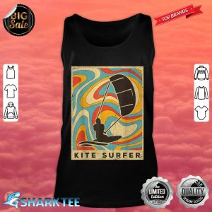 Vintage Kite Surfing Sport Retro Poster tank top