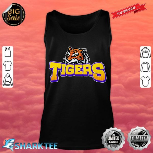 Tigers Lovers Fan Animal Wildlife Team Supporter Sports Premium Tank Top