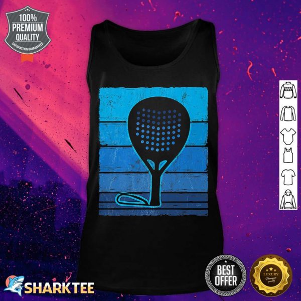 Vintage Paddle Racket Sport P†del Player Padel Tennis Premium tank top