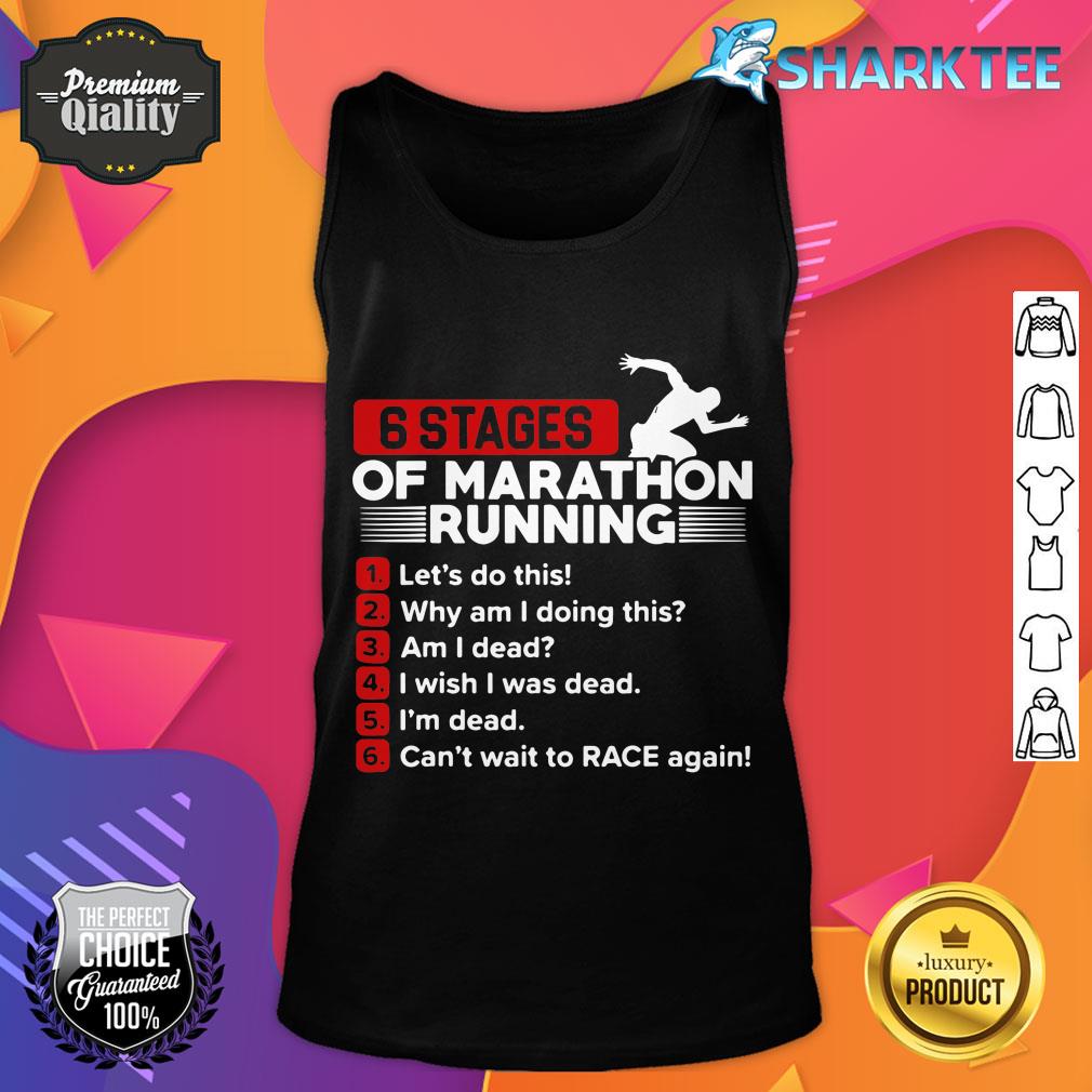 7 Stages Of Marahon Running Jogger Athlete Running Sports tank top