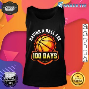 100 Days Of School Pun 100th Day Sport Basketball tank top