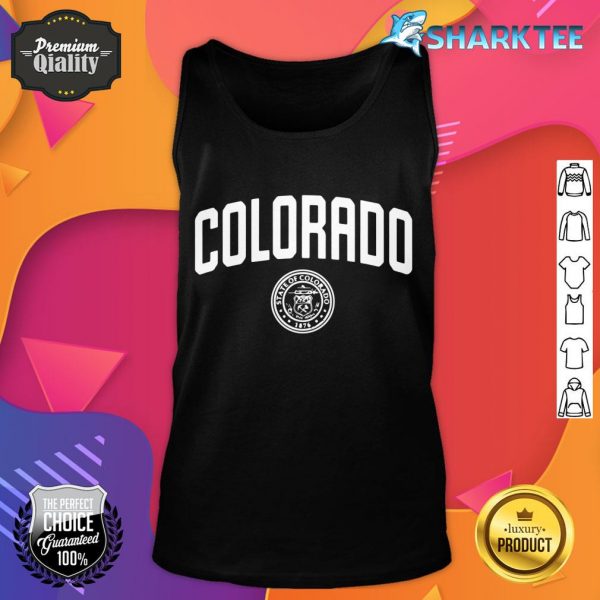 Colorado State Seal Logo Sports College Style tank top