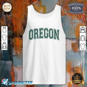 State Of Oregon Varsity Style Text Sports Premium tank top