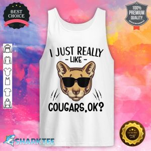 I Just Really Like Cougars Cougar Lover Animal tank top