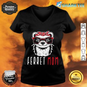Ferret Mom Funny Animal Lover Weasel Women Mother Mama Gifts v-neck