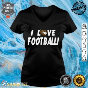 I Love Football For Men Women Football Sport Gifts v-neck