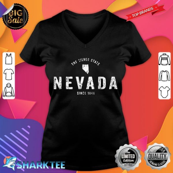 Nevada Vintage Sports Design Retro NV v-neck