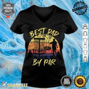 Disc Golf Player Dad Father Papa Flying Disc Sports Lover v-neck