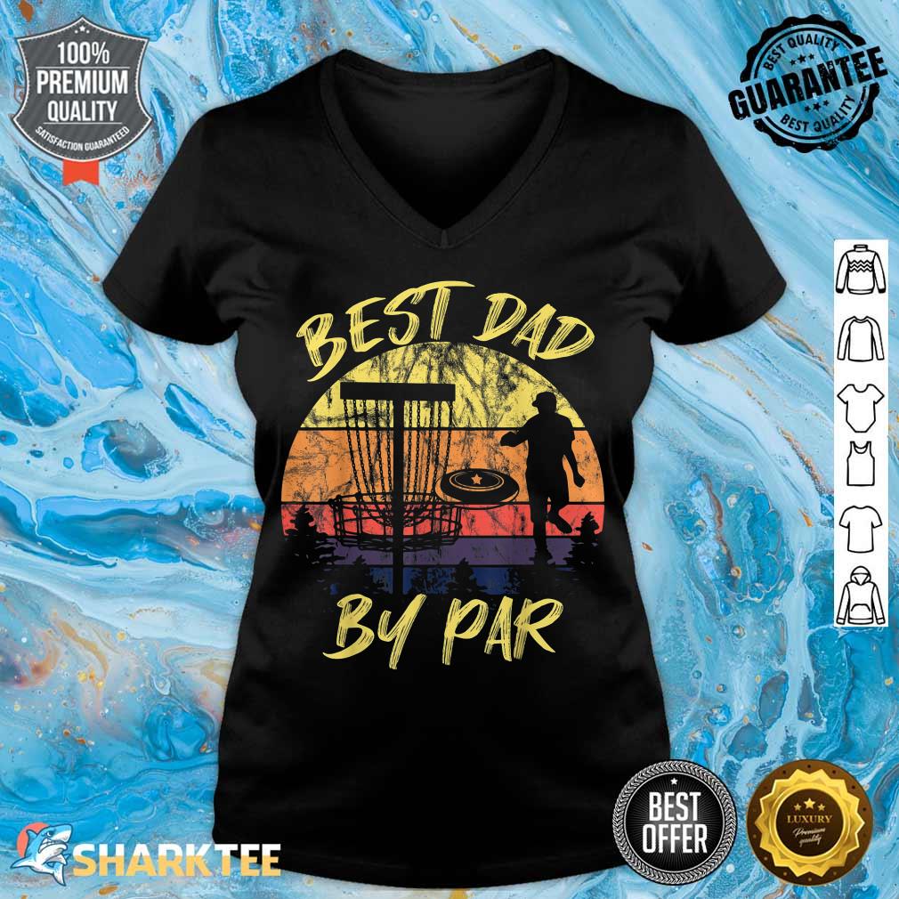 Disc Golf Player Dad Father Papa Flying Disc Sports Lover v-neck