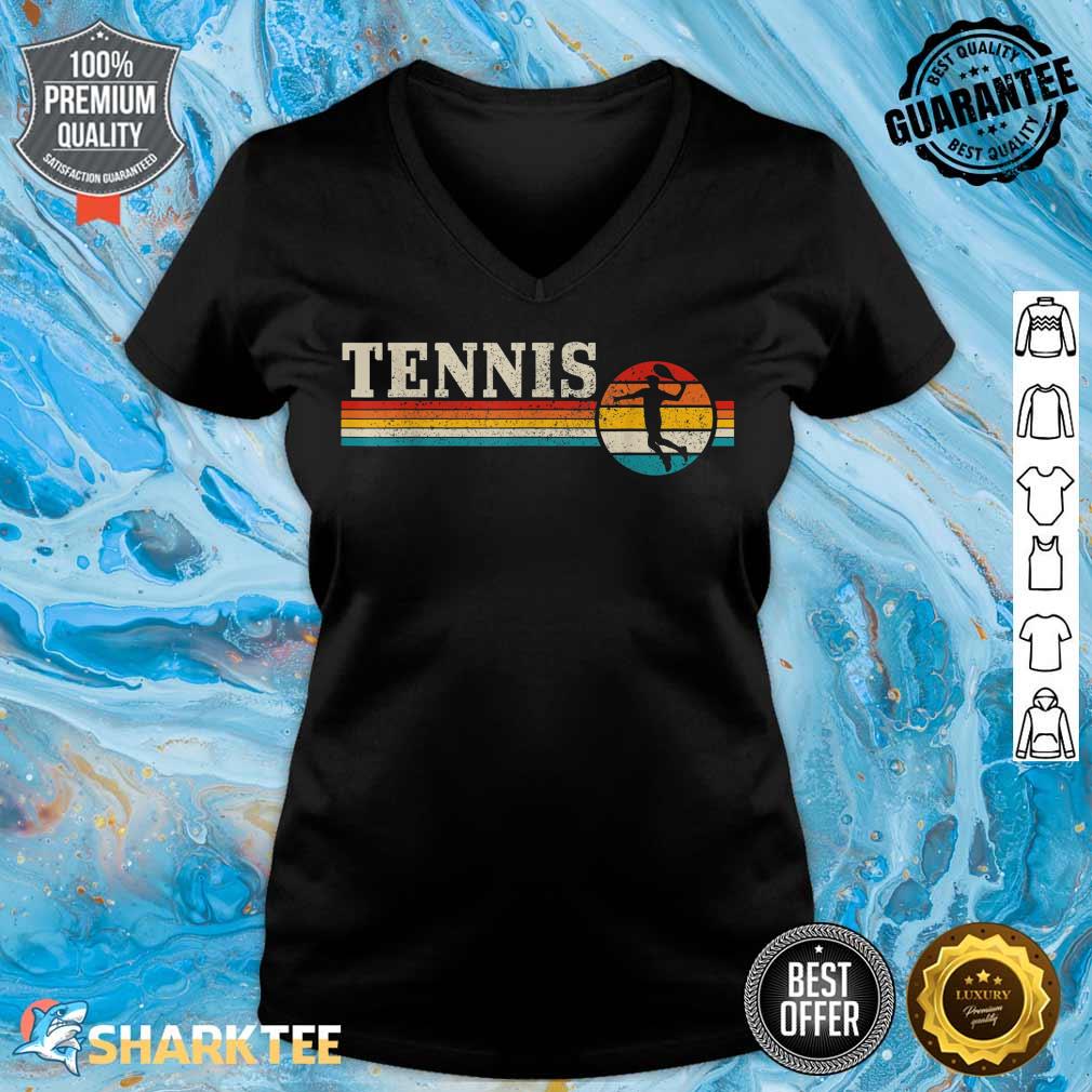 Vintage Tennis Player Sports Retro Men Women Tennis v-neck