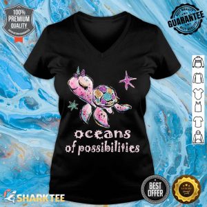Cute Oceans of Possibilities Summer Reading Librarian v-neck