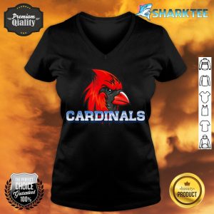 Cardinals Fan Team Supporter Sports Animal Wildlife Lover v-neck
