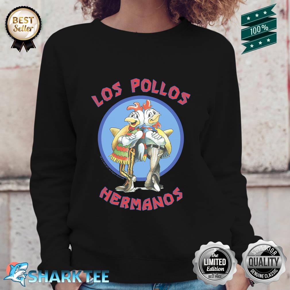 Breaking Bad Los Pollos Hermanos Back To Back Portrait Logo Sweatshirt
