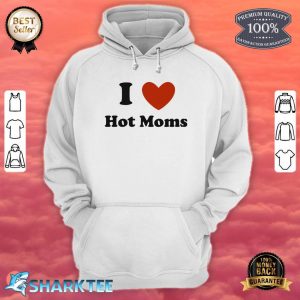 Old Glory Mens I Heart Hot Moms Short Graphic hoodie