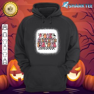 Retro Groovy Spooky Kindergarten Teacher Halloween Ghost hoodie