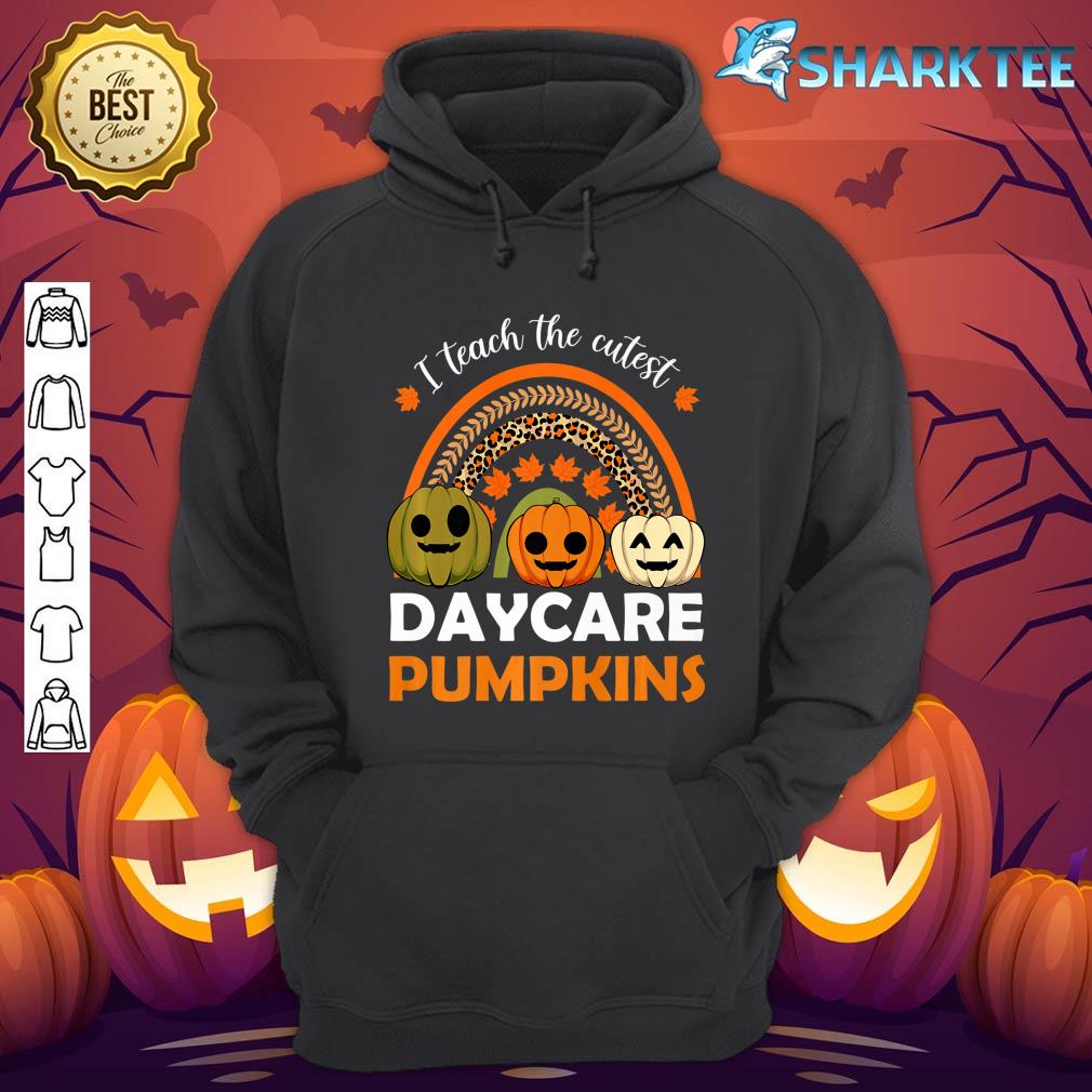 Daycare Teacher Lazy Halloween Costume Pumpkin Boho Rainbow Premium hoodie