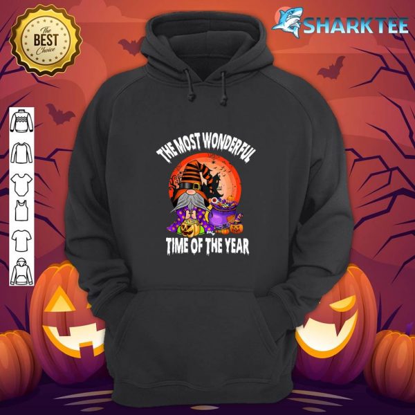 The Most Wonderful Time Of The Year Cute Halloween Gnome hoodie