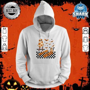 Smeating Sucks Pumpkin Ghost Skater Spooky Vibes Halloween hoodie