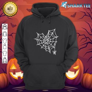 Spider Web Heart Cute Halloween Goth Premium hoodie