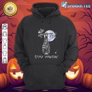 Stay Hangin Moon Bat Halloween Party hoodie