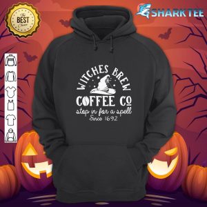 Witches Brew Coffee Co halloween stop for a spell since 1692 hoodie