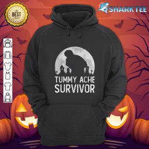 Halloween Vintage Tummy Ache Survivor Stomachache hoodie