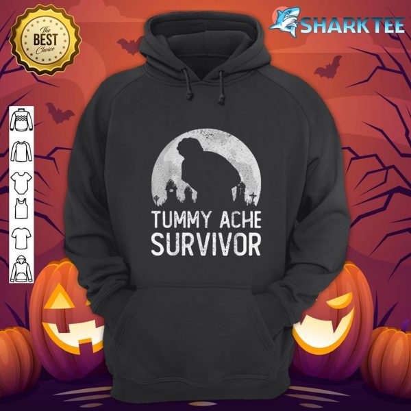 Halloween Vintage Tummy Ache Survivor Stomachache hoodie