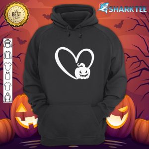 Cute Pumpkin Love Heart I love Halloween hoodie