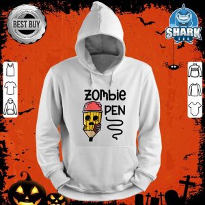 Zombie Pencil Funny Halloween Holiday Scary hoodie