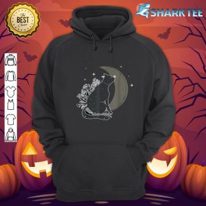 Last Minute Halloween Celestial Cat Moon hoodie