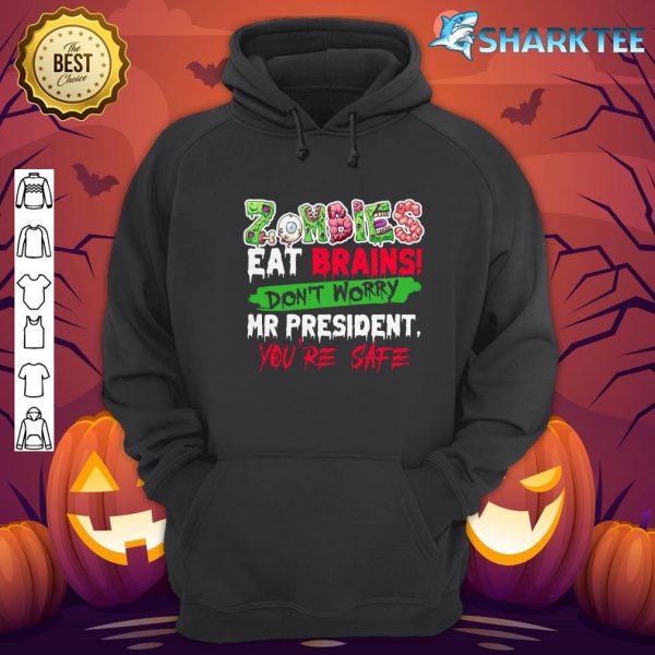 Funny Halloween Zombies Eat Brains hoodie