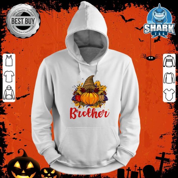 Brother Pumpkin Family Matching Cute Halloween Fall Leaves hoodie