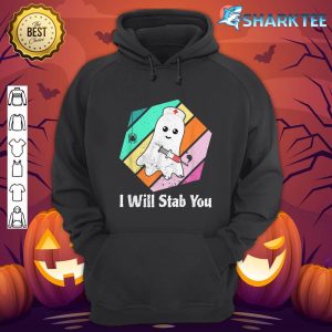 I Will Stab You Funny Vintage Halloween Nurse hoodie