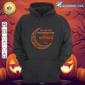 Groovy Witch Halloween We're The Granddaughter of The Witch hoodie