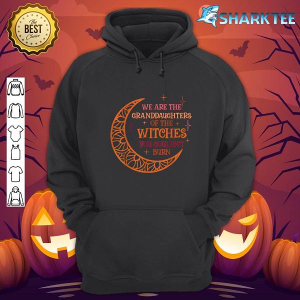 Groovy Witch Halloween We're The Granddaughter of The Witch hoodie