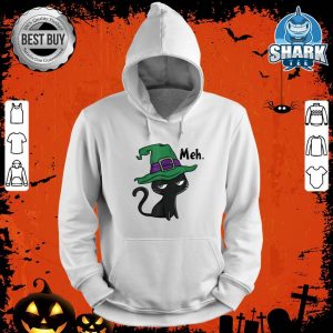 Sarcastic Funny Cat MEH Costume Halloween Party hoodie