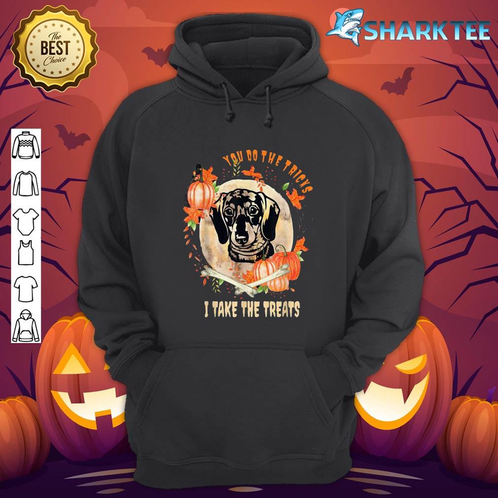 Dachshund Dog Owner Halloween Pumpkin Humor Funny hoodie