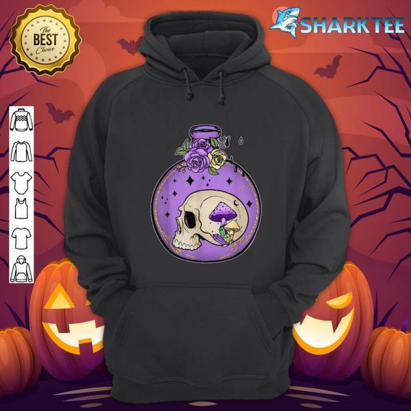 Western Halloween Witch Skull Bottle Graphic Costume Funny hoodie